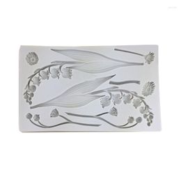 Baking Moulds Bell Orchid Branch Shaped Fondant Chocolate Cake Moulds
