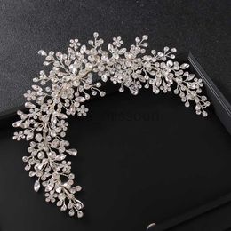 Other Fashion Accessories Rhinestone Wedding Headbands For Bride Crystal Headband Hair Accessories Wedding Crystal Hair Band Bridesmaid Head Jewellery J230525