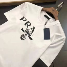 Prrra Summer Mens Designer Tees Casual Man Womens Loose Tees With Letters Print Short Sleeves Top Sell Luxury Men T Shirt Size S-XXXXL
