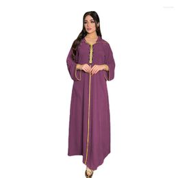 Ethnic Clothing Mq002 Middle East Muslim Robe Diamond Ribbon Dress Abaya Dubai Women's Formal Occasion Dresses Khimar Jellabiya
