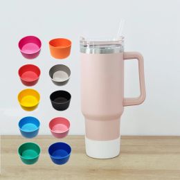 7.5cm Protective Water Bottle Bottom Sleeve Cover for Tumbler 40oz Silicone Bumper Boot NEW