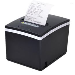 Ethernet Serial Three Ports Are Integrated In One Printer 80mm Thermal POS Print Receipt Bill Automatic Cutting
