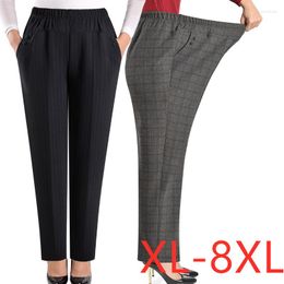 Women's Pants Extra Large Size Women Loose High Elastic Middle-aged Clothing 6XL 7XL 8XL Autumn Female Trousers