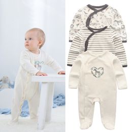 Rompers Baby Boys Winter Long Sleeve Cotton baby custome Girls Jumpsuit ONecks Kids Clothes boy Outfits sets 230525