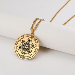 Pendant Necklaces Star Of David Stainless Steel Necklace For Women Men Y2K Trendy Korean Silver Colour Chain Jewellery Streetwear