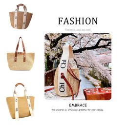 fashion Luxury woody straw bucket bag travel Womens mens Shopping designer the tote Bags clutch crossbody Shoulder Bag gym handbag waterproof basket weave Beach bag