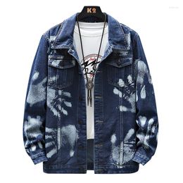 Men's Jackets Fashionable And Comfortable Spring Jacket Mens Large Size Fat Workwear Denim Cardigan Men Autumn Models Versatile Top