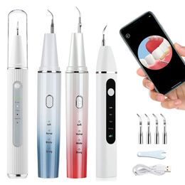 Other Oral Hygiene Electric Sonic Dental Wifi Visual Teeth Whitening Calculus Remover Irrigator Teeth Plaque Cleaner Stone Removal Tools 230524