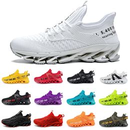 2023 running shoes men Black White Red Blue Orange Yellow Pink Purple Green mens trainers outdoor sports sneakers color1