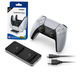 DOBE Charger Dock For Sony P-5 Playstation 5 PS5 Game Controller Dual Port Stand Station Indicator Base Fast Charging DHL