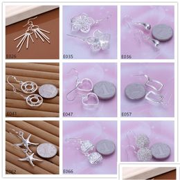 Dangle Chandelier Fashion Sterling Sier Earrings Factory Direct Sale 9 Pairs Diffrent Style Womens 925 Earring Gte18 Drop Delivery Dhzam