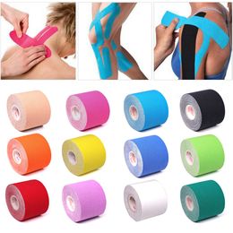 Protective Gear 5 Size Kinesiology Tape Athletic Elastoplast Sport Recovery Strapping Gym Waterproof Tennis Muscle Pain Relief Bandage 230524