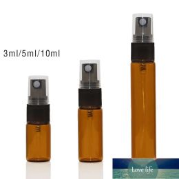 Quality Amber Glass Spray Bottle with Cosmetic Skin Care Atomizer for Ejuice Eliquid Spray Refillable Bottle 3ml 5ml 10ml Mini Travel Size Container