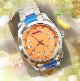 Luxury couple mens womens lovers watch 36mm quartz automatic movement solid fine stainless steel clock luminous retro business president bracelet wristwatch