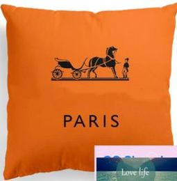 Light luxury printed embrace pillowcase geometric European and American sofa office waist pillow cushion cover