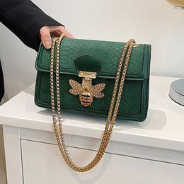 Shoulder Bags Handbags For Women Crocodile Pattern Lady Travel Bag Luxury Brand Hobos Cross-body Chain Handbag