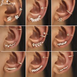 2022 Bohemian Ear Cuffs Leaf Clip Earrings for Women Fashion Climbers No Piercing Fake Cartilage Earring Without Ear Hole brinco