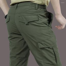 Men's Pants 2023 Men Lightweight Breathable Quick Dry Summer Casual Army Military Style Trousers Tactical Cargo Waterproof Trous