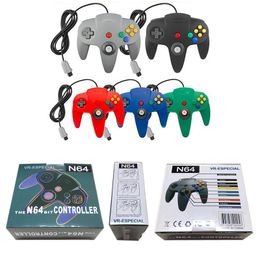 Classic Retro USB Long Wired Gamepad joystick for Super Nintendo 64 N64 controller Game Console Analogue gaming joypad with Box