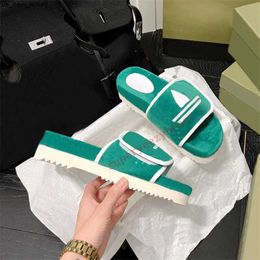 Slippers With Box men designer slipper women sandal xAD Cotton Sponge magic tape Embossed Platform Sandals luxury shoes black red green 55cm beach slippe J230525