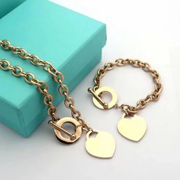 Gold For Women Trendy Chains Necklaces Hit Hop Jewelry Love Necklace Stainless Steel Fashion Jewellery Party Wedding Gift Dhgate Top Quality With Box