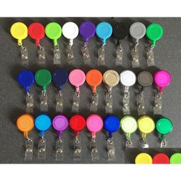 Other Festive Party Supplies 50Pcs Badge Reel Retractable Ski Pass Id Card Holder Key Chain Reels Antilost Clip Office School Drop Dhqgn