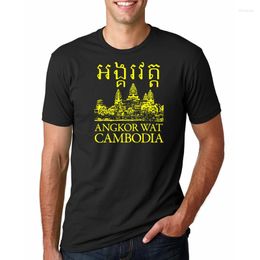 Men's T Shirts Funny Men Shirt Novelty Tshirt Angkor Wat Cambodia T-Shirt