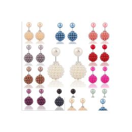 Stud Factory Direct Sale Size Pearl Earring Gtte1 Simple Fashion Earrings Jewellery For Women 24 Pairs A Lot Drop Delivery Dhh9L