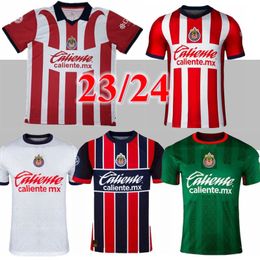 2023 2024 Chivas De Guadalara Soccer Jerseys 200th Years Anniversary 23 24 LIGA MX I. BRIZUELA A. VEGA J. SANCHEZ S. FLORES Football Shirt T F. BELTRAN GONZALEZ