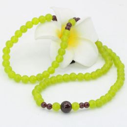 Link Bracelets Arrival Special 6mm Lemon Jades Stone Chalcedony Round Beads Multilayer For Women 3 Rows Gifts Diy Jewelry B2795