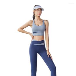 Active Sets 2023 Two-Color Splicing Sports Bras For Women Offer Quick Dry Leggings Fashion Design Gym Clothing Yoga Set