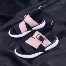 Sandals Open Toe Sports Woman Fashion T-shaped Buckle Platform 2023 Women Summer Comfortable Non-slip Casual Shoes