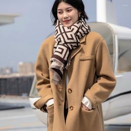 Scarves Scarf Women Japan Korea Sweet Fashion Imitation Cashmere Shawl Pashimina Outdoor Keep Warm