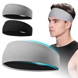 Sweatband for Men Women Elastic Sport Hairbands Head Band Yoga Headbands Headwear Headwrap Sports Hair Accessories Safety 230524