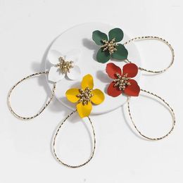 Dangle Earrings Drop-Shaped Drop For Women Simple Light Luxury Ladies Romantic Dance Flower Ear Pendant Jewelry Wholesale Direct Sales