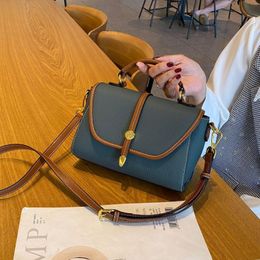 Evening Bags DD Leather Women's Bag Fashion Portable Shoulder Messenger Fresh Sweet Small Square