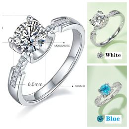 Diamond ring platinum rings T designer ring straight arm Small pretty waist cow head for lady Jewellery blue moissanite luxury Jewellery engagement ring femme bague M04C