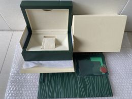 Factory Supplier Green Original Box Wood Watches Boxes For 116610 116660 116710 116613 116500 Watch Boxes With Paper Card Bag