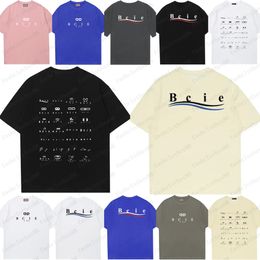Mens Designer Band T Shirts Fashion Black White Short Sleeve Luxury Letter Pattern T Shirt Size S-XXXL