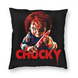 Pillow Chucky Killer Horror Halloween Cover Home Decorative Child's Play Movie S Throw For Sofa Double-sided