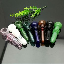 Smoke Pipes Hookah Bong Glass Rig Oil Water Bongs Coloured 3-wheel cartoon logo glass pipe