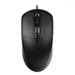 Mice USB Wired Mouse 1000dpi Desktop 3 Keys Corded Black Aggravated Game For Office Home Gaming Working