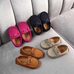 Athletic Shoes Size 21-35 Baby Toddler Casual 2023 Autumn Winter Children Soft PU Leather Boys Loafers Girls Moccasins