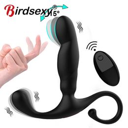 Anal Prosturator Male Masturbator Stimulation Plug Mode Anus Vibrator Sex Toy for Men Couple Adult