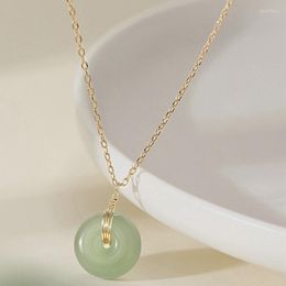 Chains Natural Hetian Jade Cheongsam Pendant Necklace S925 Silver Fashion Jewellery Chalcedony Amulet Gifts For Women