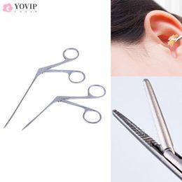 Ear Care Supply Ear Wax Endoscope Earwax Cleaning Remover Micro Alligator Forceps Nose Cleaner Clip TweezersTool 2 Sizes 230524