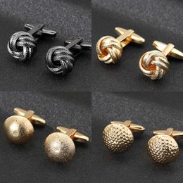 Cuff Links Fashion French Men's Shirt High quality Twisted Hollow Luxury Jewelry Business Wedding Cufflinks Wholesale G220525