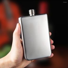 Hip Flasks Compact Drinking Flask Polished Whiskey Leak-proof Camping Metal Flagon Liquor Storage