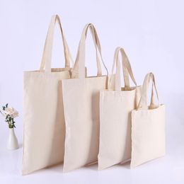 Storage Bags Pcs Black/white/beige High-Quality Women Men Handbags Canvas Tote Reusable Cotton Grocery Shopping Bag Eco FoldableStorage