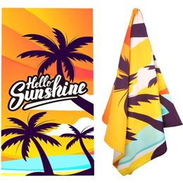 Hello Sunshine Quick Drying Towel Suitable For Yoga Fitness Swimming And Other Places